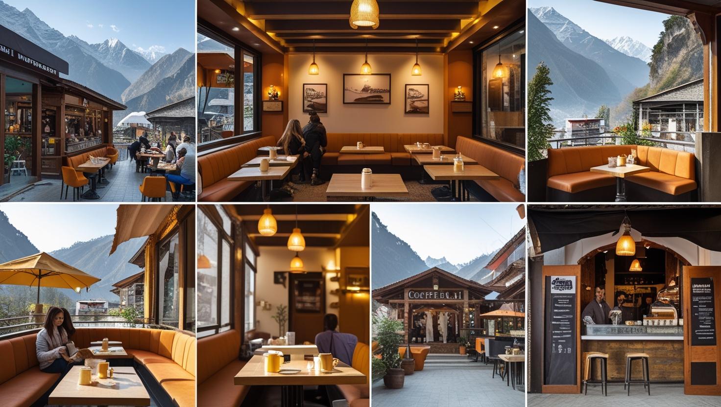i want unique pictures for manali coffee shop to inciude in my website